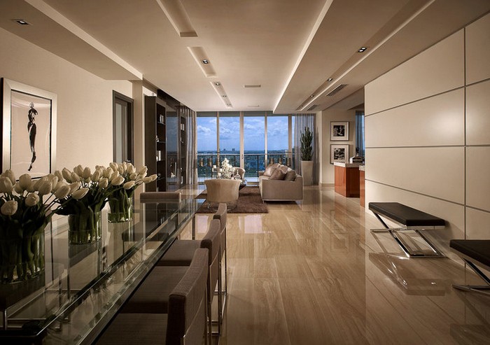 Leather tiles Best materials for creating a high-end interior look