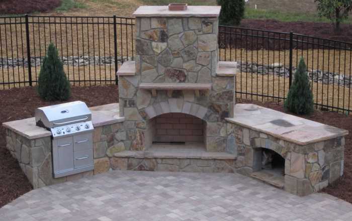Patio fireplace patios austin decks porches pergolas combination gazebo Outdoor Fireplace Builders Your Guide to Perfect Fireside